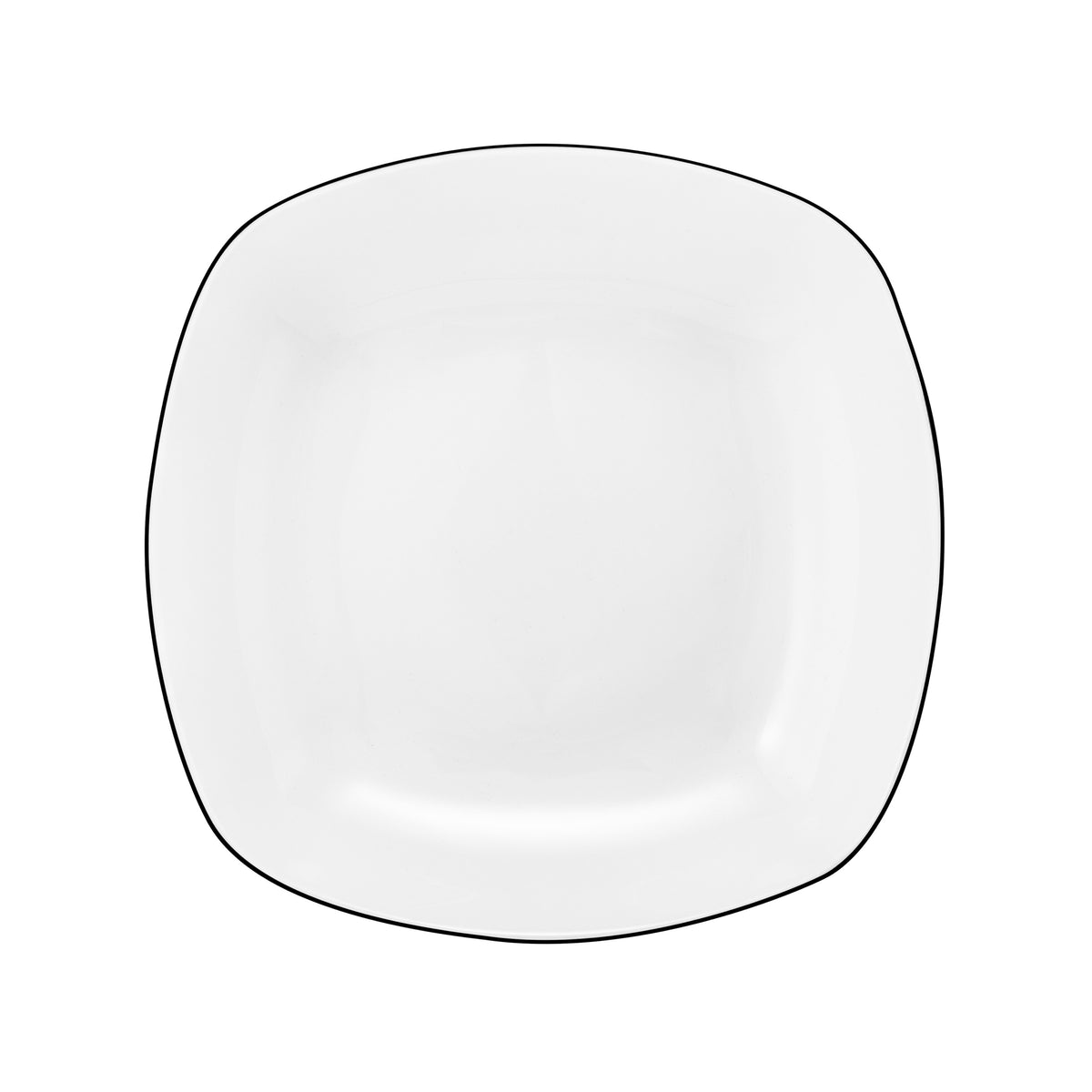 Seltmann Weiden Lido Black Line Suppenteller eckig 21 cm – Produktbild 2