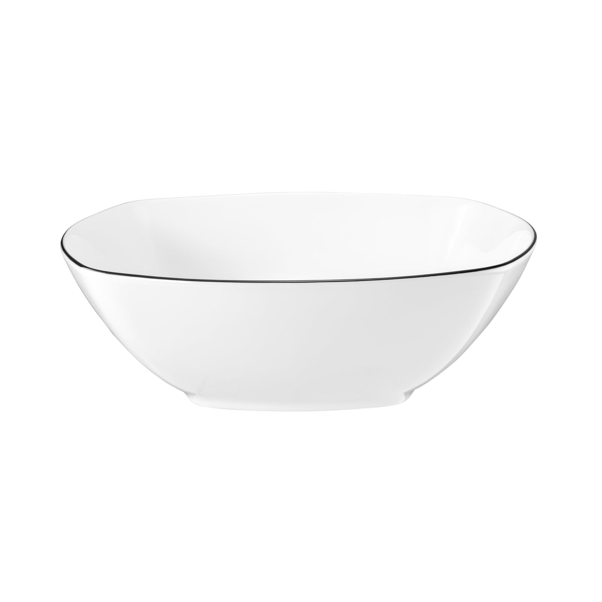 Seltmann Weiden Lido Black Line Schüssel eckig 24,5 cm – Produktbild 1