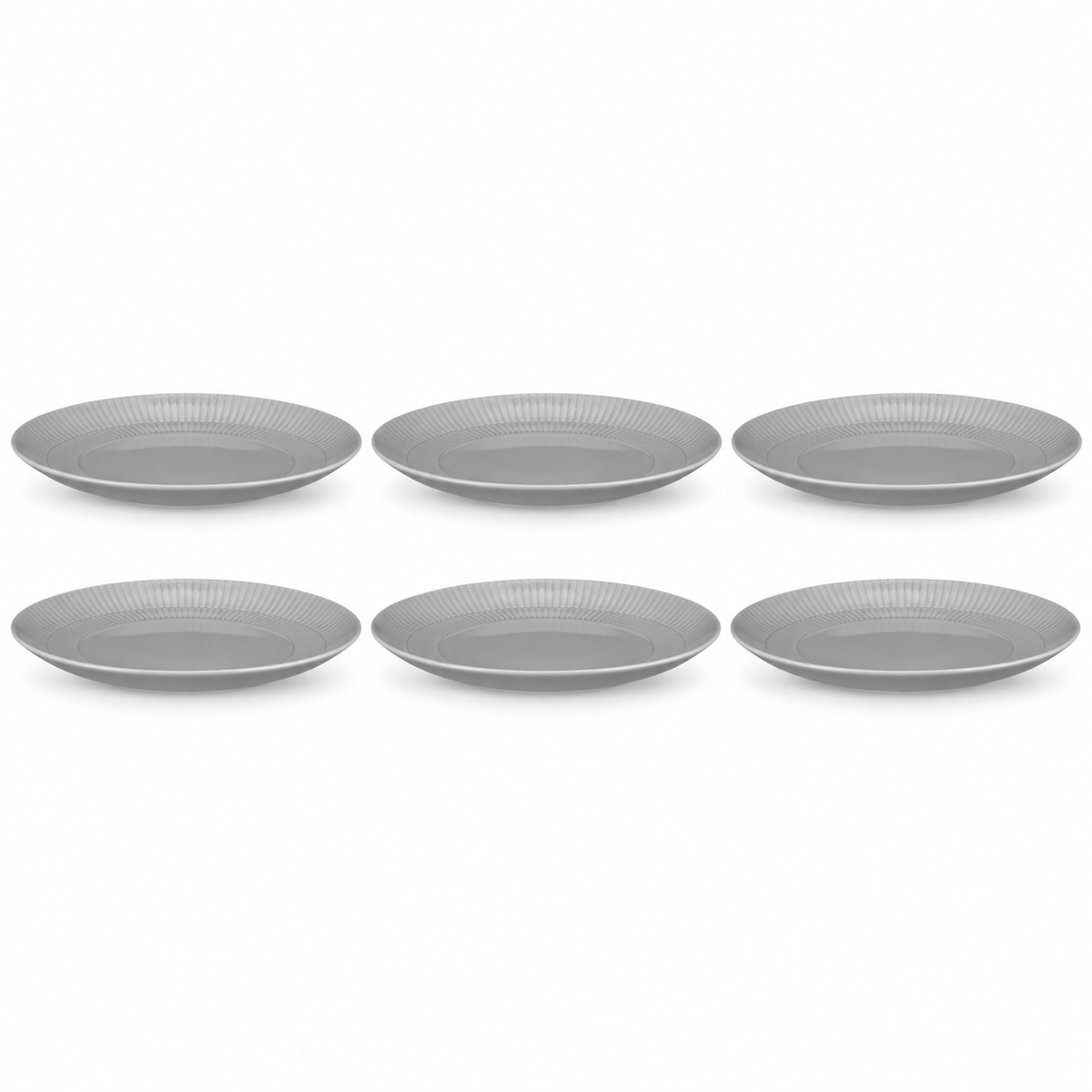 Seltmann Weiden Amina Silbergrau Speiseteller rund 27,5 cm – 6er-Set