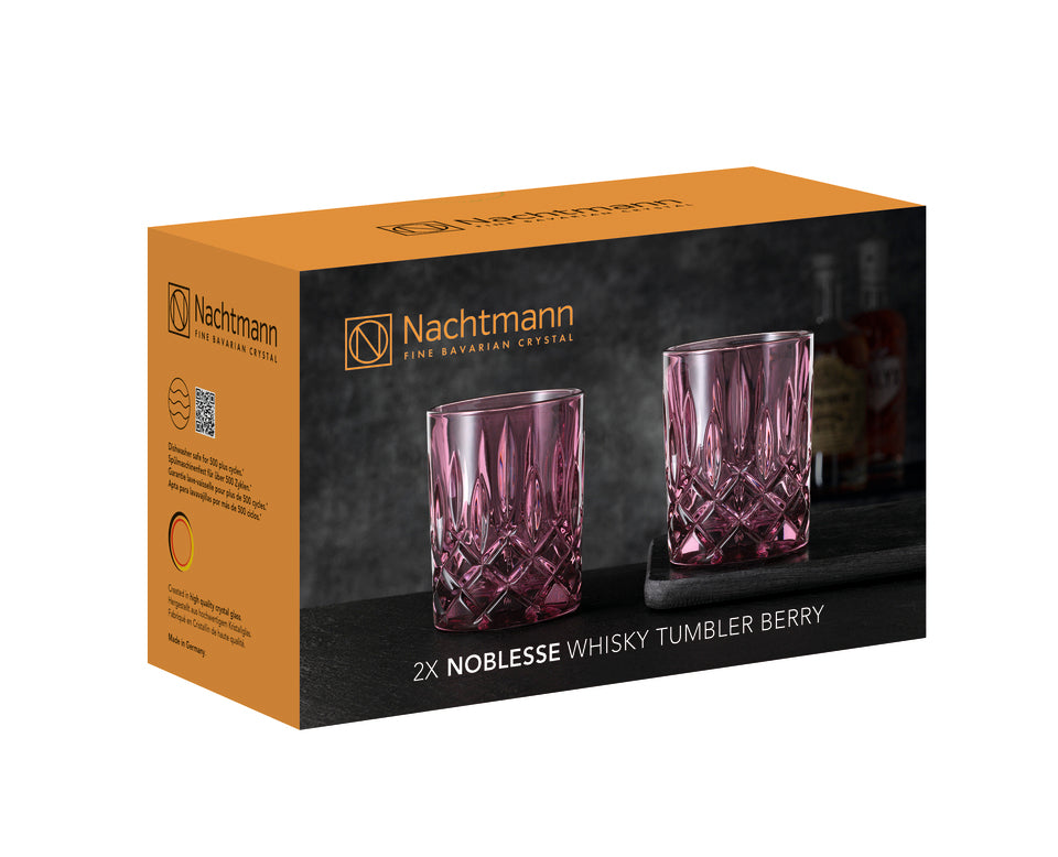 Nachtmann Noblesse Colors Whiskybecher Berry 2er-Set 104244