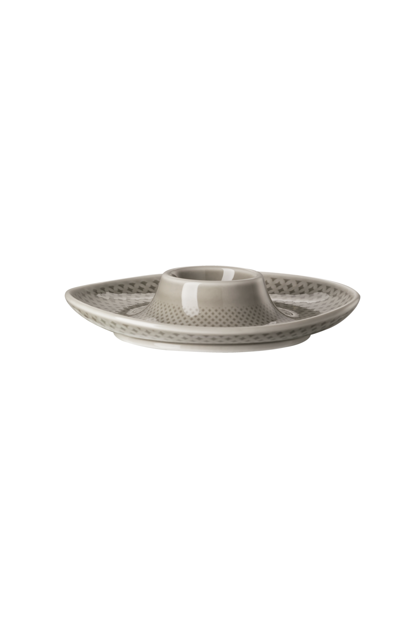 Rosenthal Junto Eierbecher mit Ablage Pearl Grey 13 CM Grau
