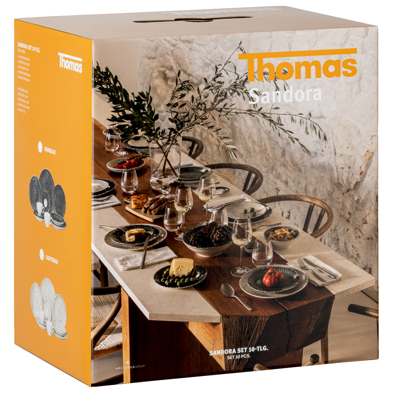 Thomas Sandora Set 10-teilig Lightbeige Mehrteilig CM Beige – Ansicht 3