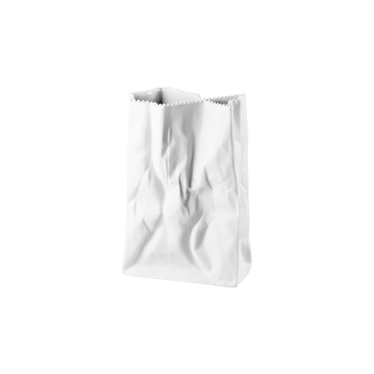 Rosenthal Do not litter Tütenvase 18 cm Weiss matt – Ansicht 4