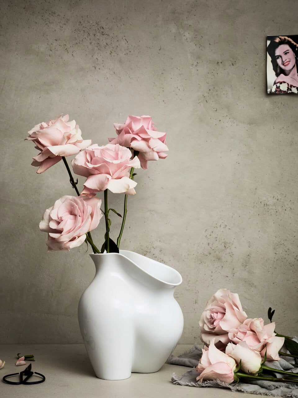 Rosenthal La Chute Vase 26 cm Weiß