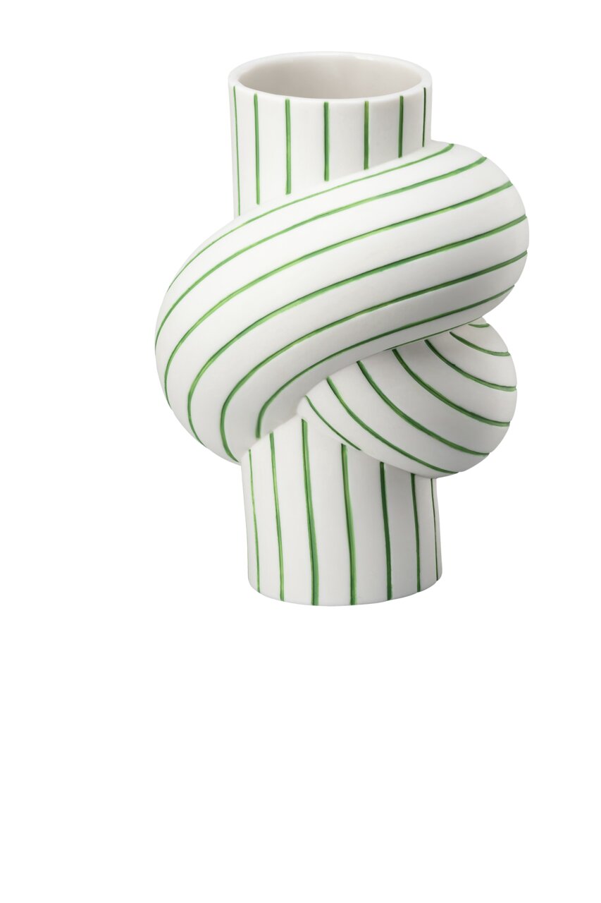 Rosenthal Node Stripes Vase 12 cm Apple