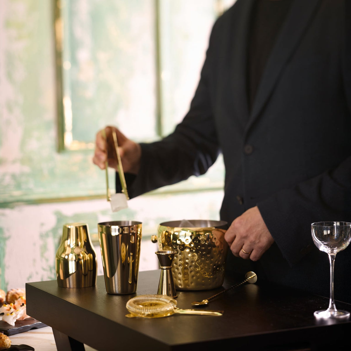 Sambonet Home Bar Ice Cocktailset 6-teilig PVD Gold – Ansicht 2