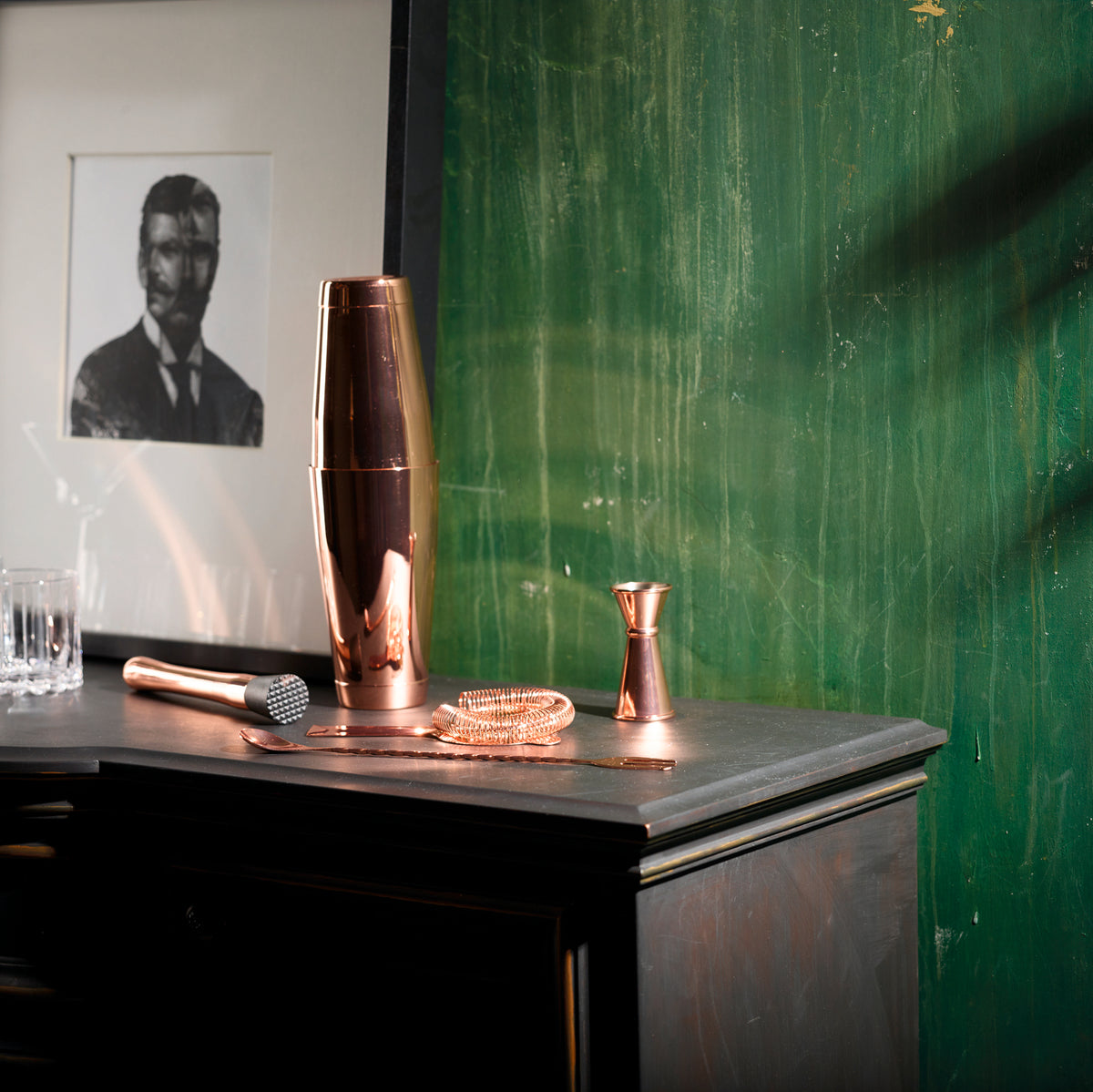 Sambonet Home Bar Boston Cocktailset 5-teilig PVD Kupfer – Ansicht 2