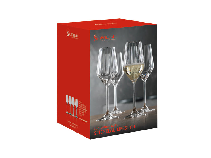 Spiegelau Lifestyle Champagnerglas 4er-Set 4450177