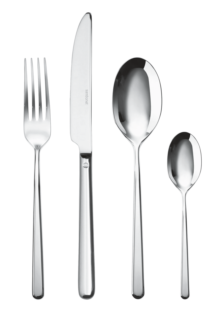 Sambonet Linear Besteckset 24-teilig Edelstahl 18/10 hochglanzpoliert – Ansicht 1