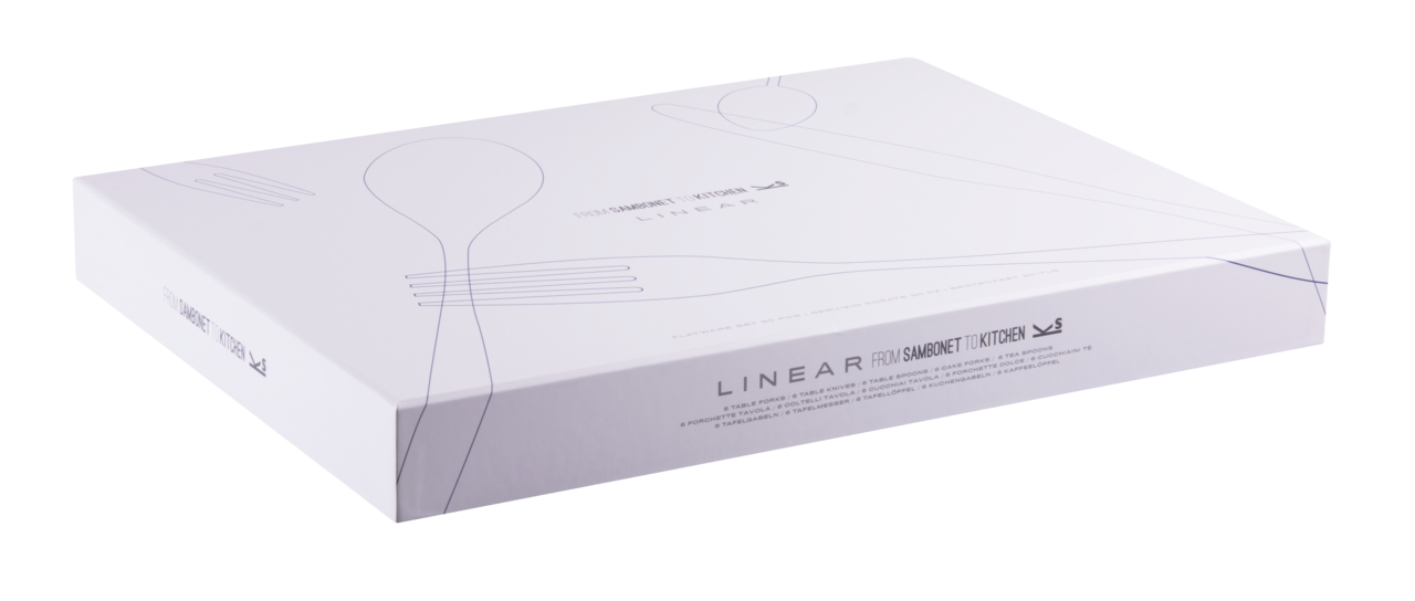 Sambonet Linear Besteckset 24-teilig Edelstahl 18/10 hochglanzpoliert – Ansicht 4