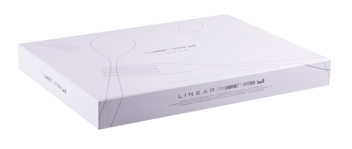 Sambonet Linear Besteckset 30-teilig Edelstahl 18/10 hochglanzpoliert – Ansicht 4