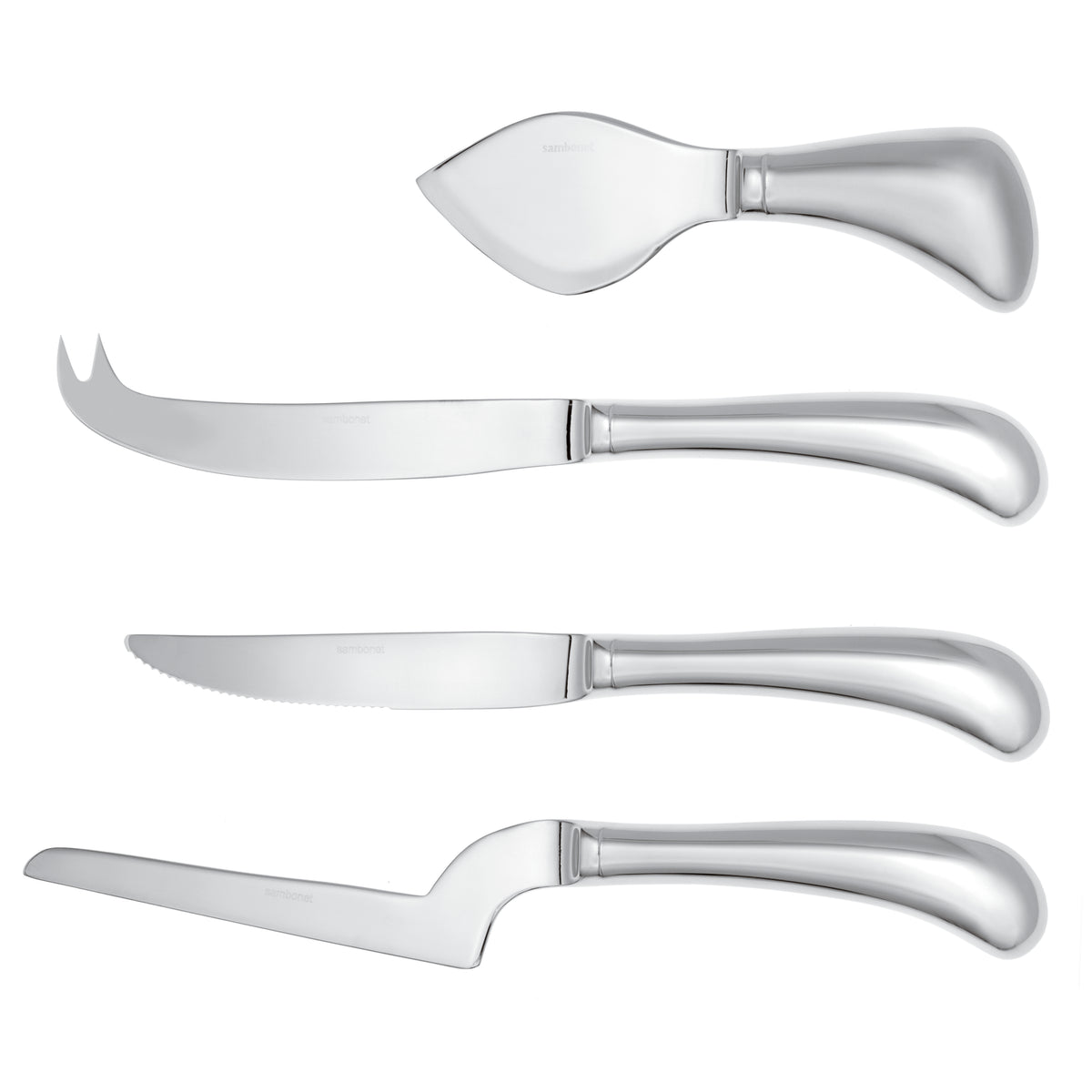 Sambonet Living Käsemesser-Set 4-teilig Edelstahl