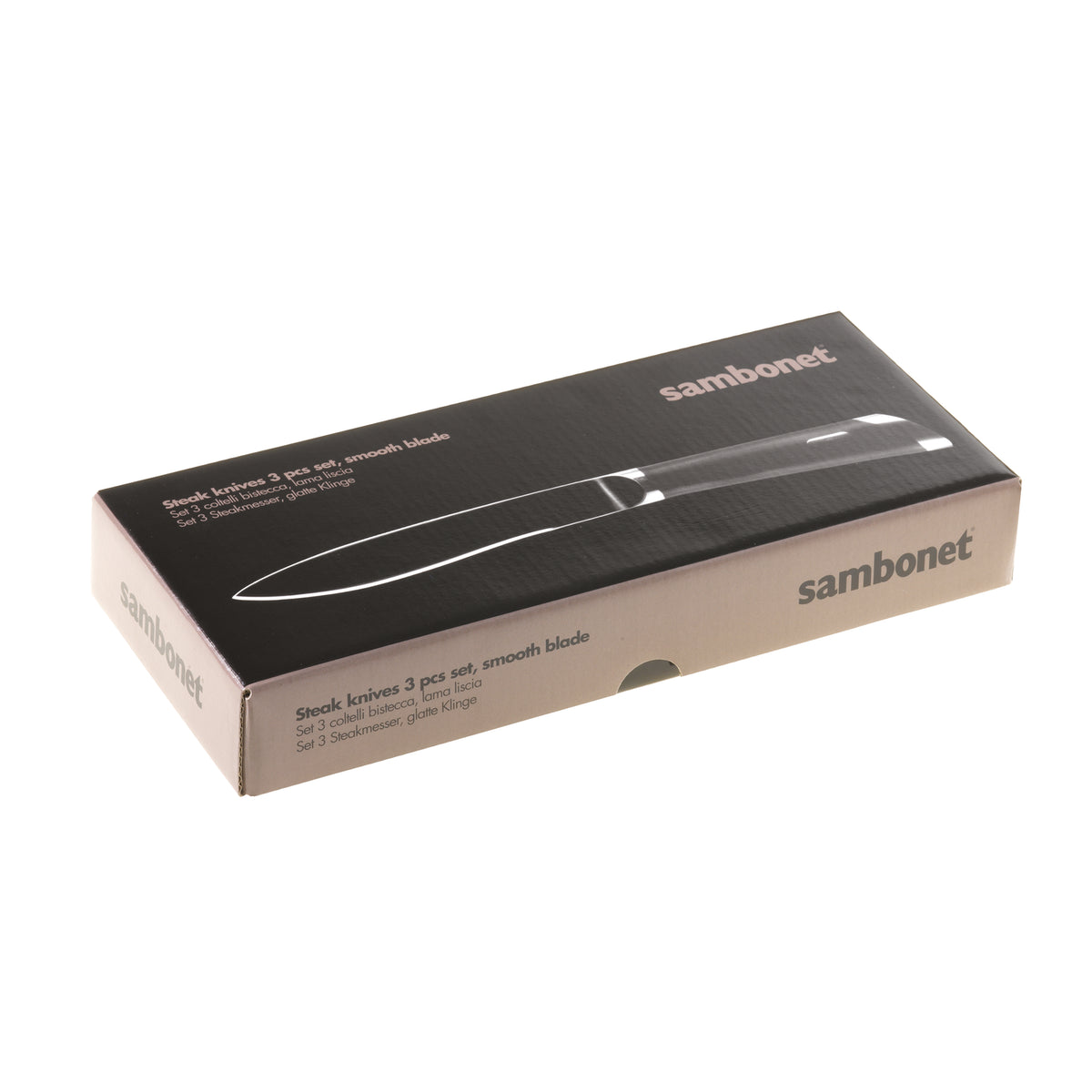 Sambonet Special Knife Steakmesser 3er-Set Edelstahl – Ansicht 6