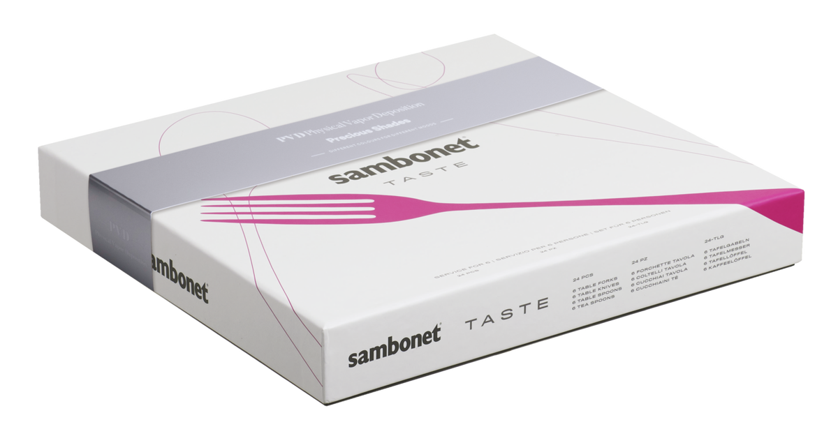 Sambonet Taste Besteckset 24-teilig PVD Schwarz – Ansicht 5
