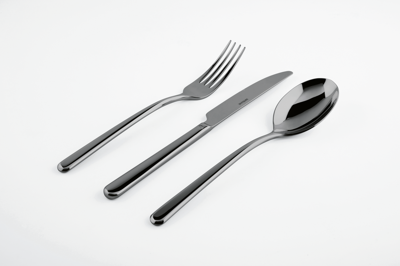 Sambonet Linear Besteckset 24-teilig PVD Schwarz – Ansicht 3