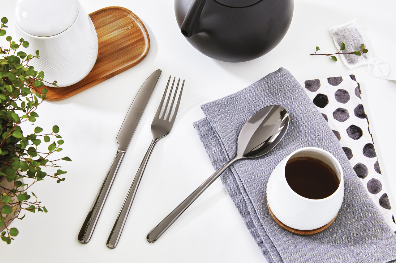 Sambonet Linear Besteckset 24-teilig PVD Schwarz – Ansicht 5
