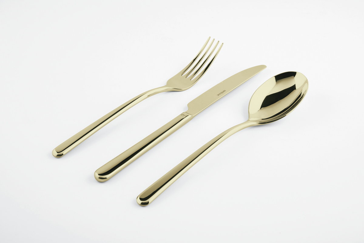 Sambonet Linear Besteckset 30-teilig PVD Champagne – Ansicht 3