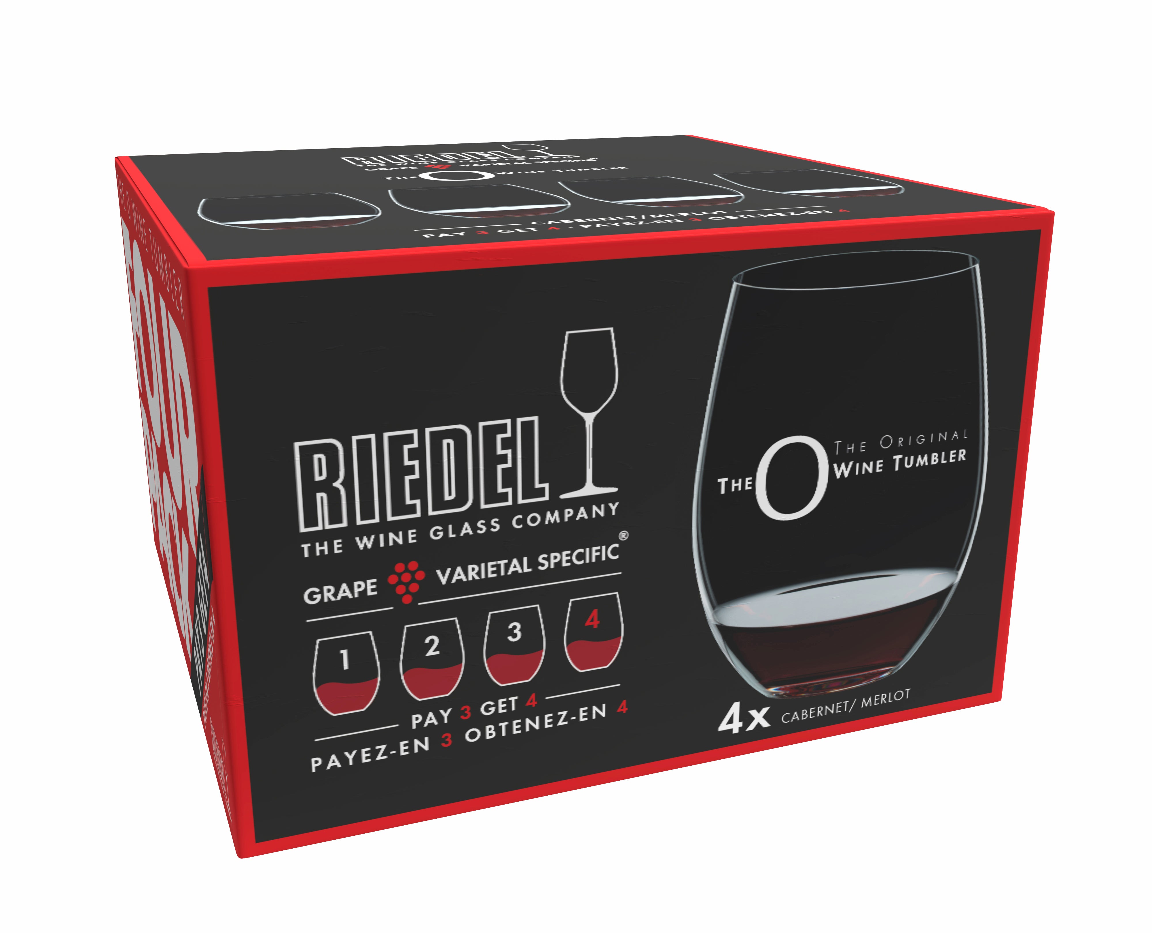 RIEDEL O Wine Tumbler Cabernet/Merlot 4er Set