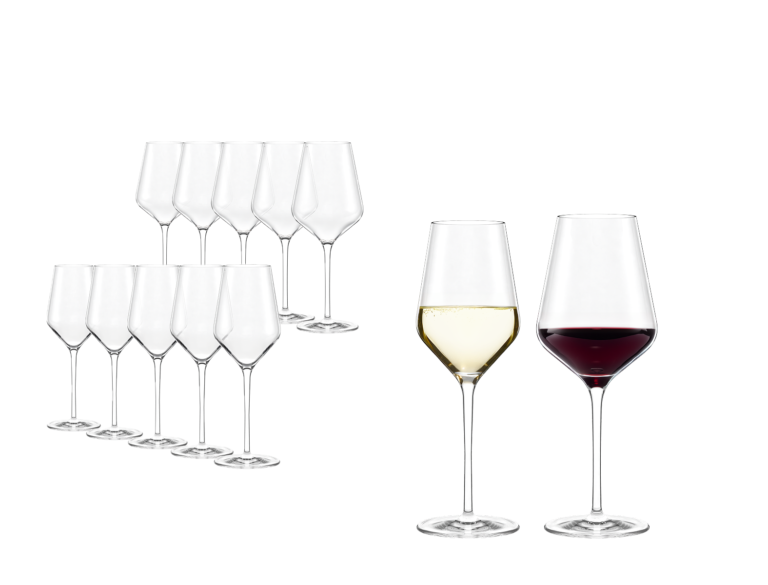 Stölzle Lausitz Quatrophil Rotwein- & Weißweinkelch Set 12-teilig
