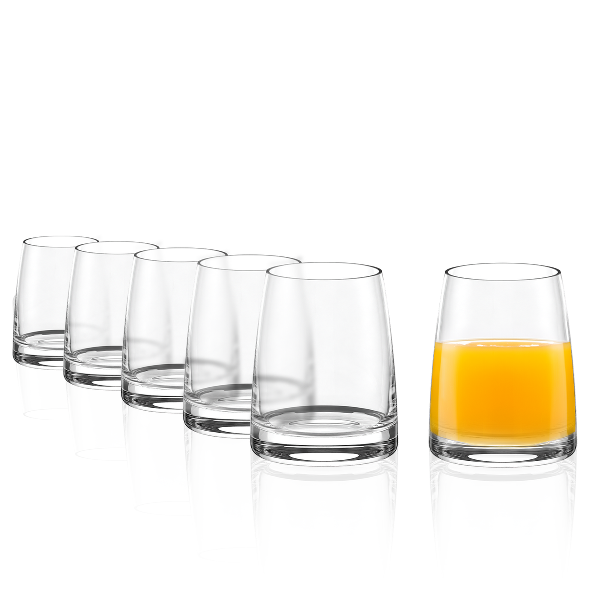 Stölzle Lausitz Experience kleines Saftglas 6er-Set – gefüllt