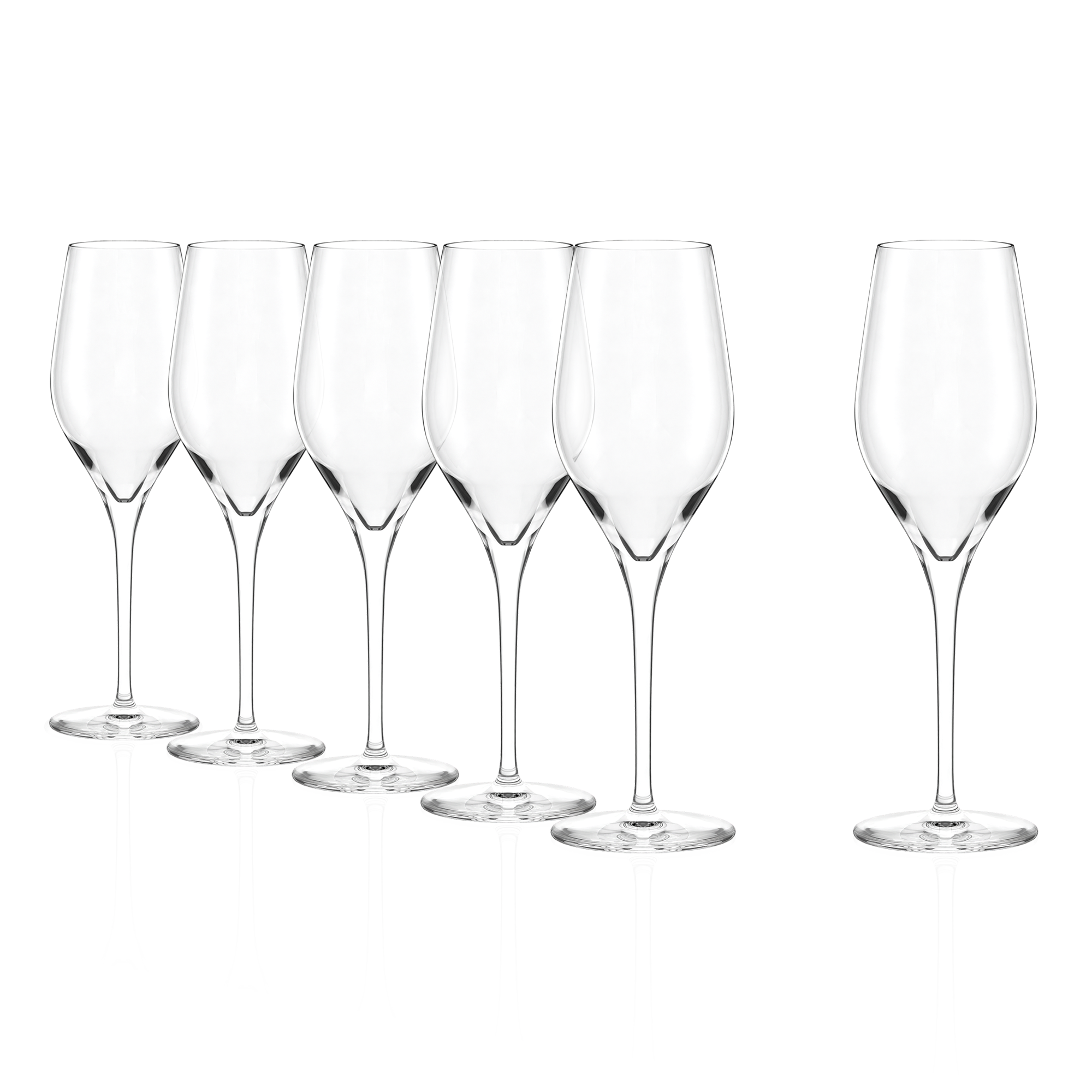 Stölzle Lausitz Exquisit Champagnerkelch 6er-Set – leer