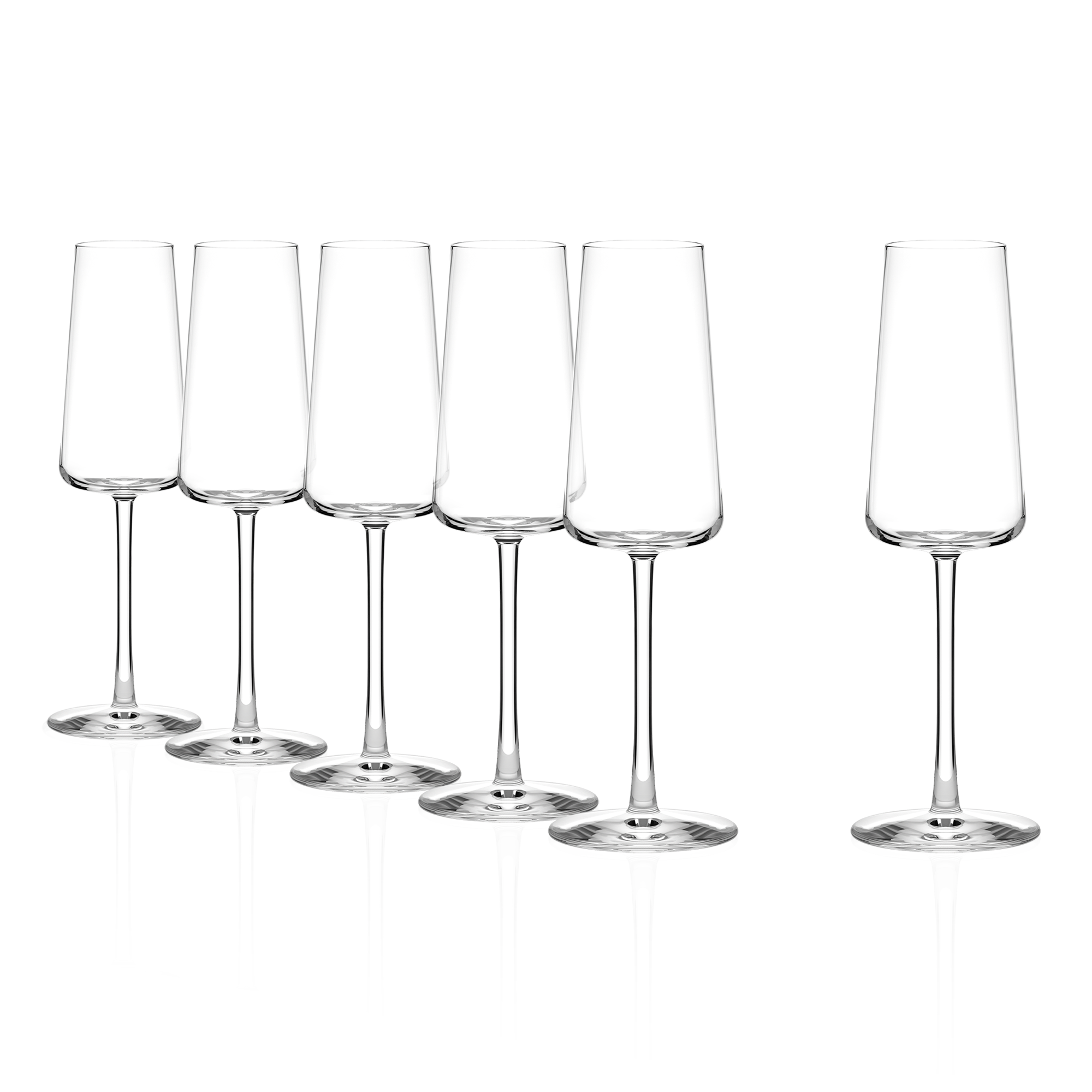 Stölzle Lausitz Power Champagnerkelch 6er-Set – leer
