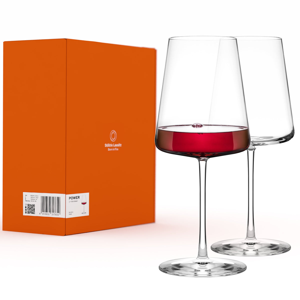 Stölzle Lausitz Power Bordeauxkelch 2er-Set – gefüllt