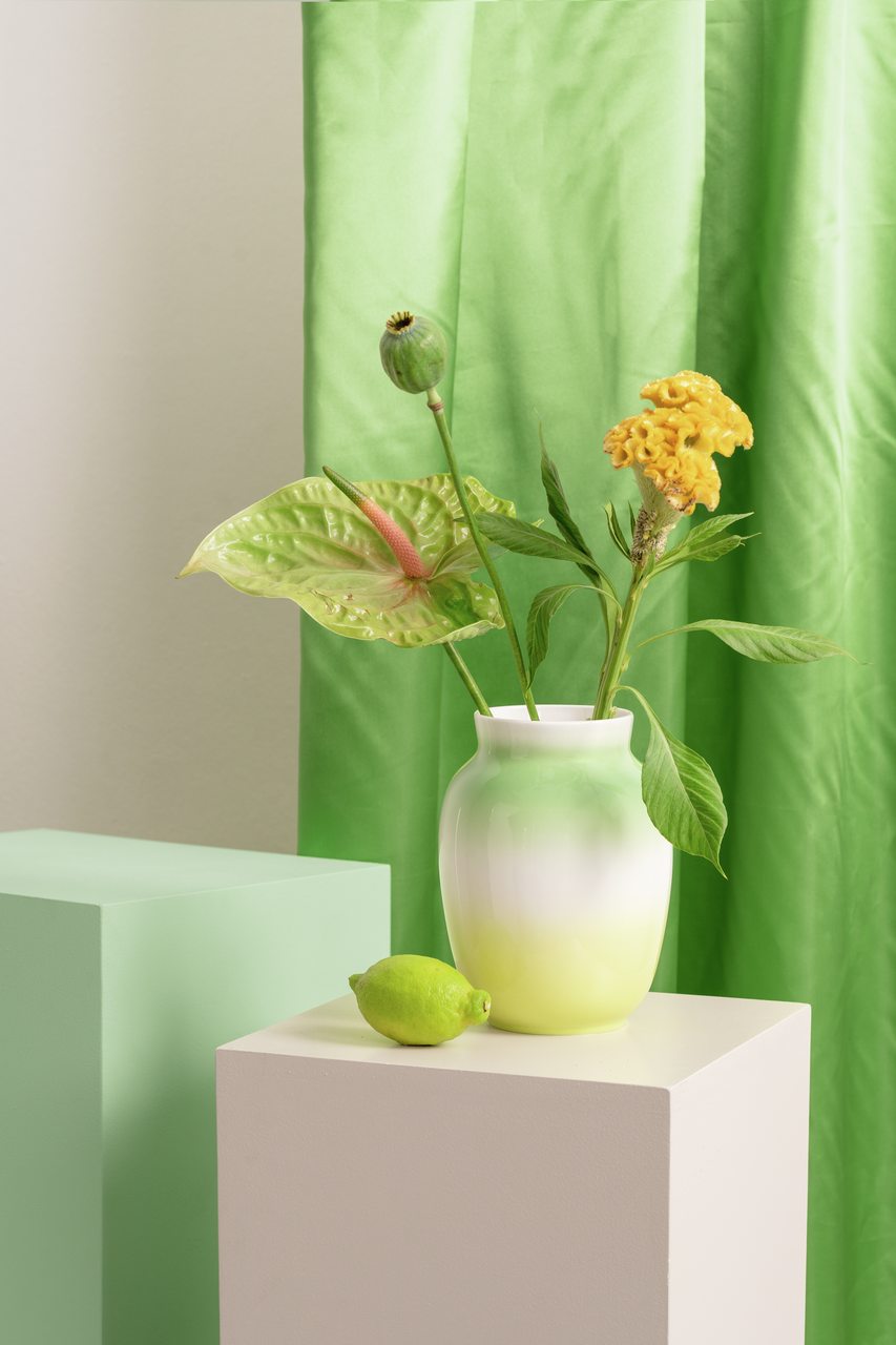 Rosenthal Balance Vase 20 cm Lime – Wohnambiente