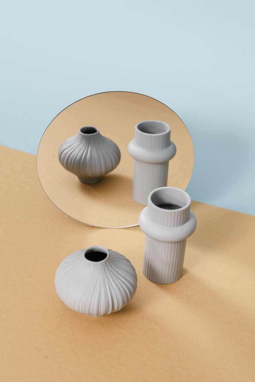 Rosenthal Plissee Vase 8 cm Lava – Ambiente