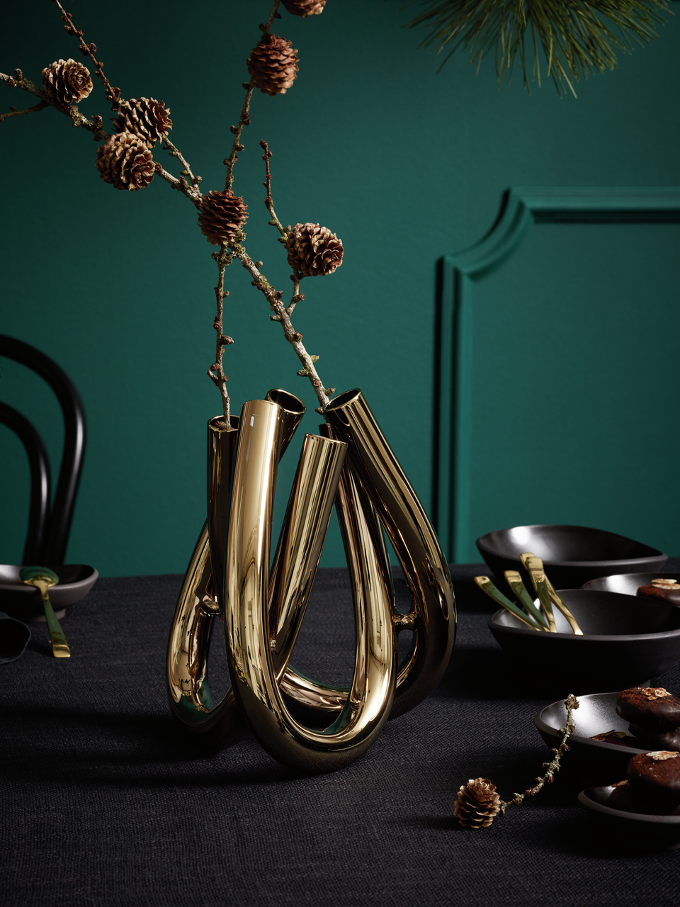 Rosenthal Triu Vase 22 cm Kupfer – Lifestyle