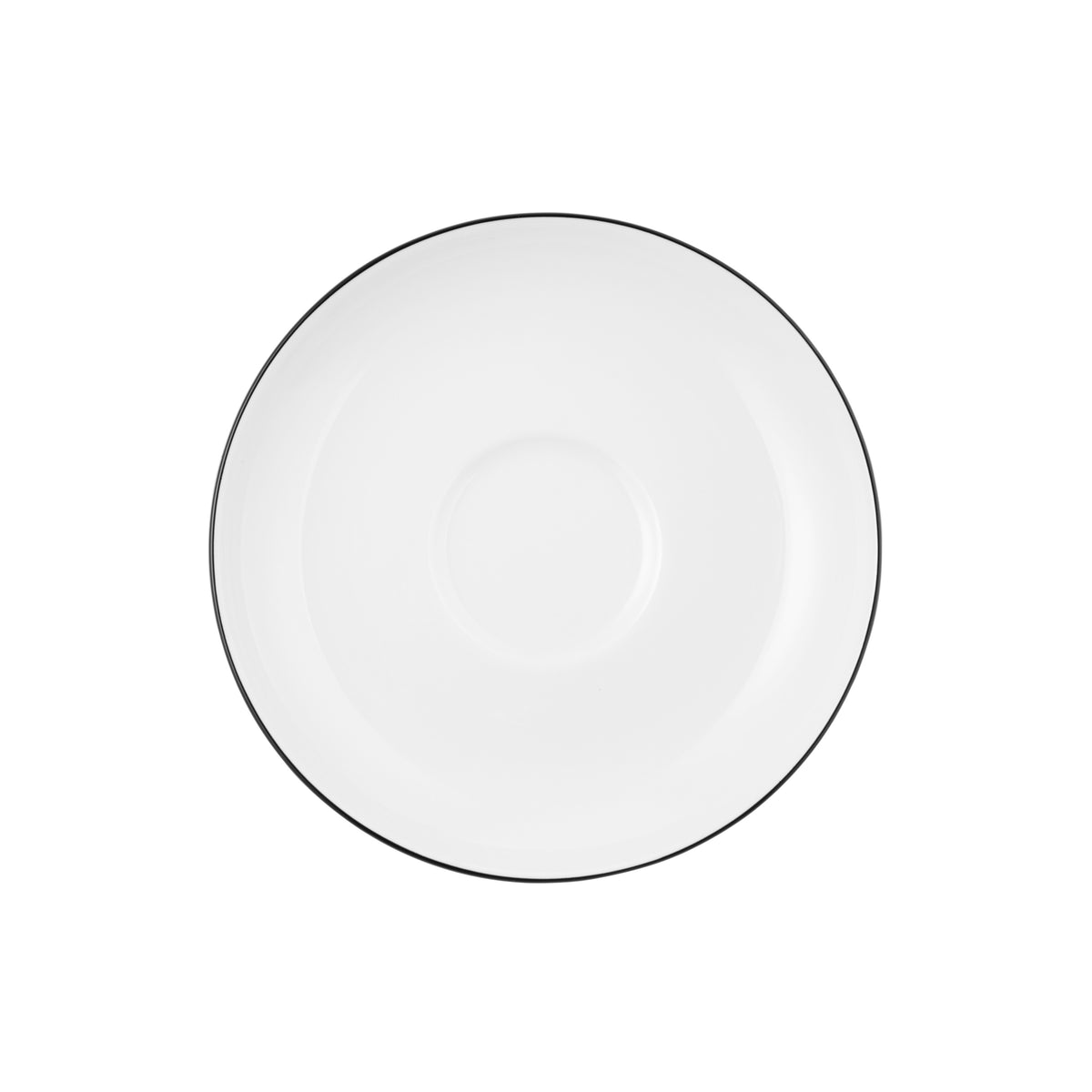 Seltmann Weiden Lido Black Line Teeuntertasse 13 cm – Produktbild 1