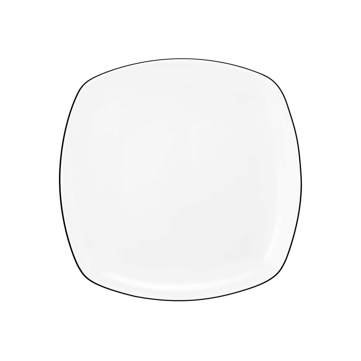 Seltmann Weiden Lido Black Line Frühstücksteller eckig 20 cm – Produktbild 1