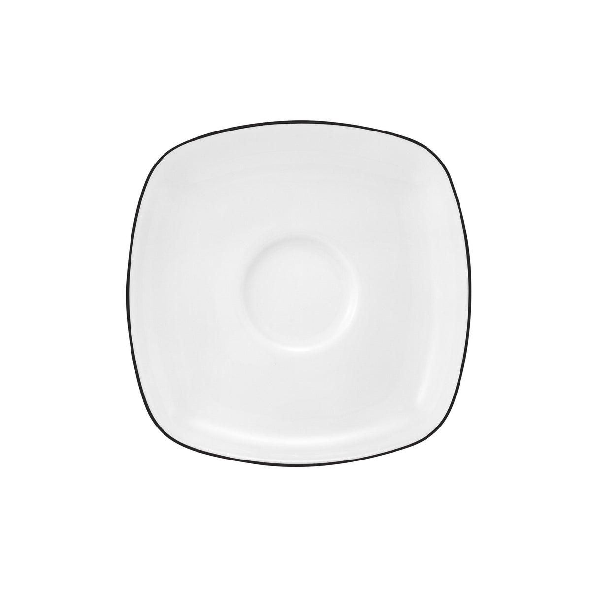 Seltmann Weiden Lido Black Line Teeuntere eckig 13 cm – Produktbild 1