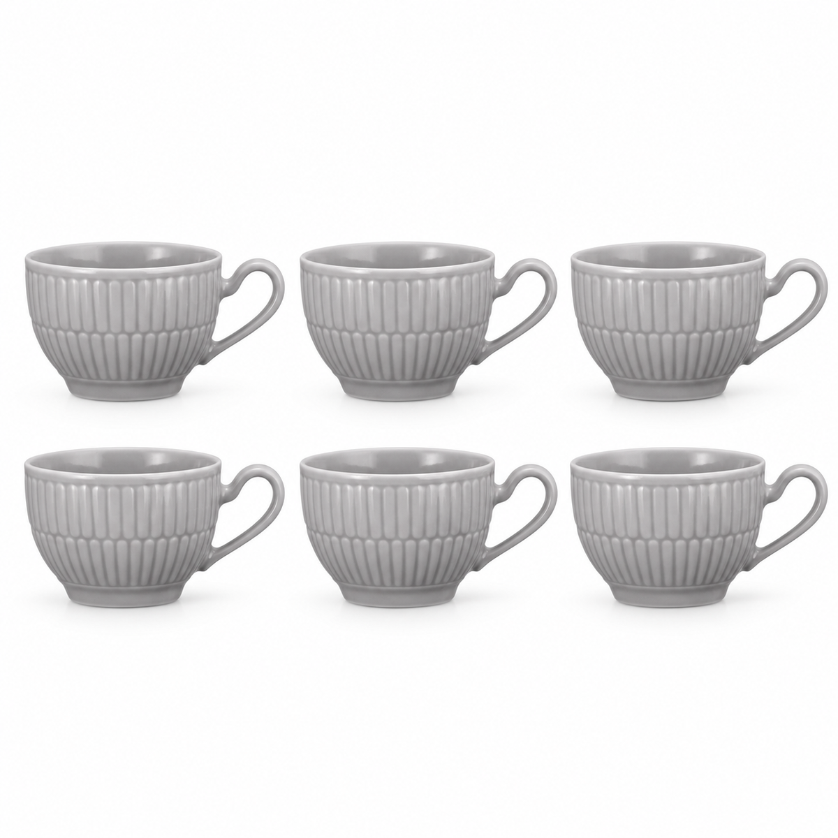 Seltmann Weiden Amina Silbergrau Espressoobertasse 0,10 l – 6er-Set