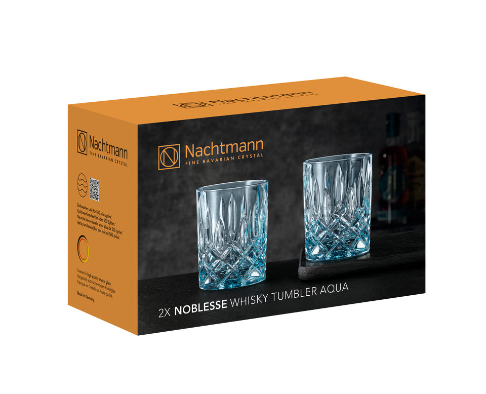Nachtmann Noblesse Colors Whiskybecher Aqua 2er-Set 104239