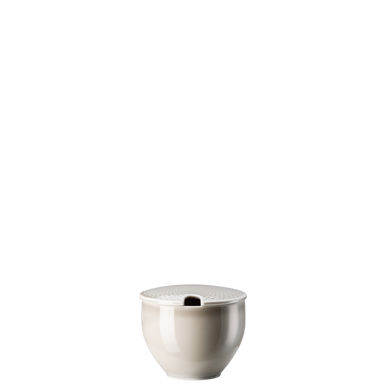 Rosenthal Junto Zuckerdose mit Einschnitt Pearl Grey 0,28 L Grau – Ansicht 4
