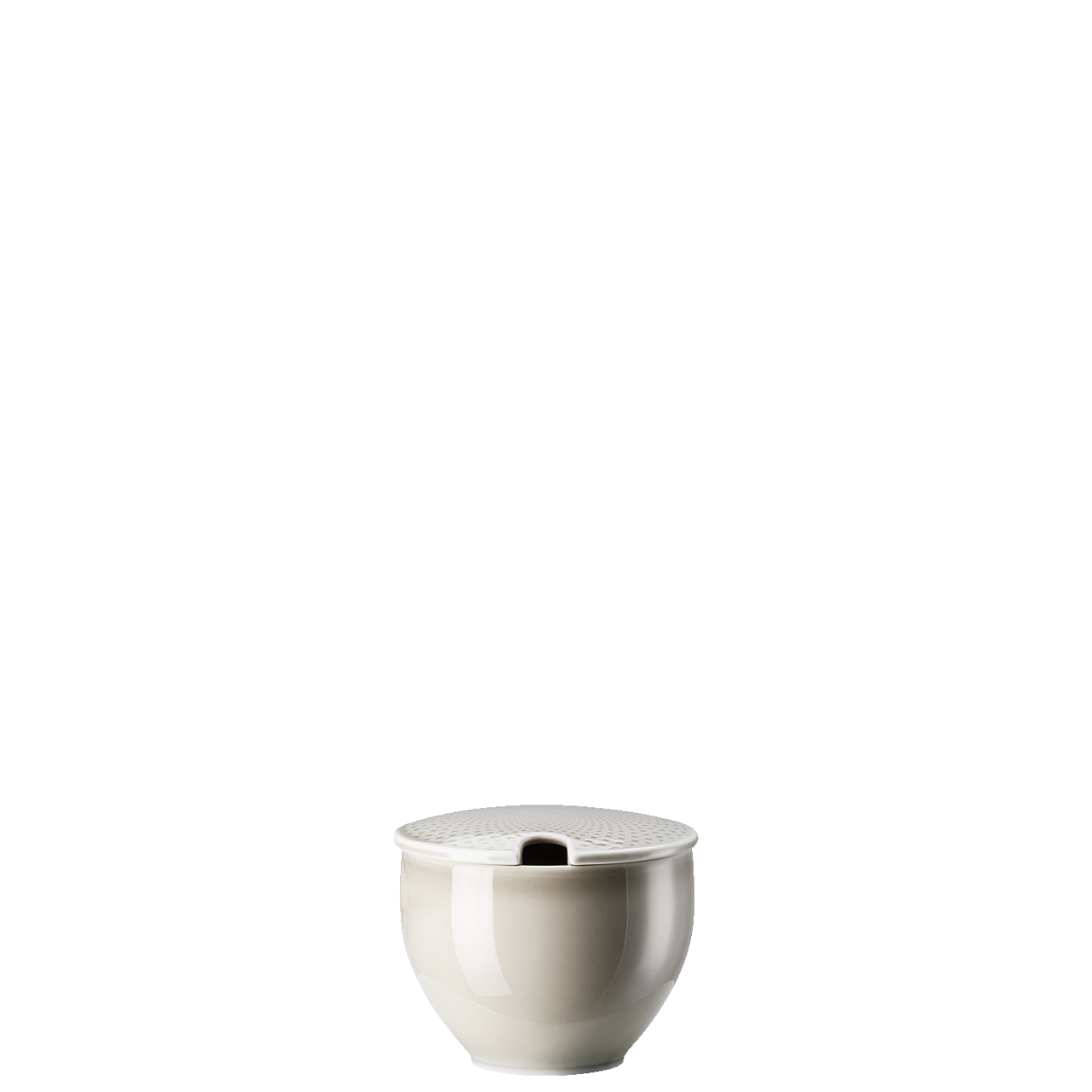Rosenthal Junto Zuckerdose mit Einschnitt Pearl Grey 0,28 L Grau – Ansicht 3