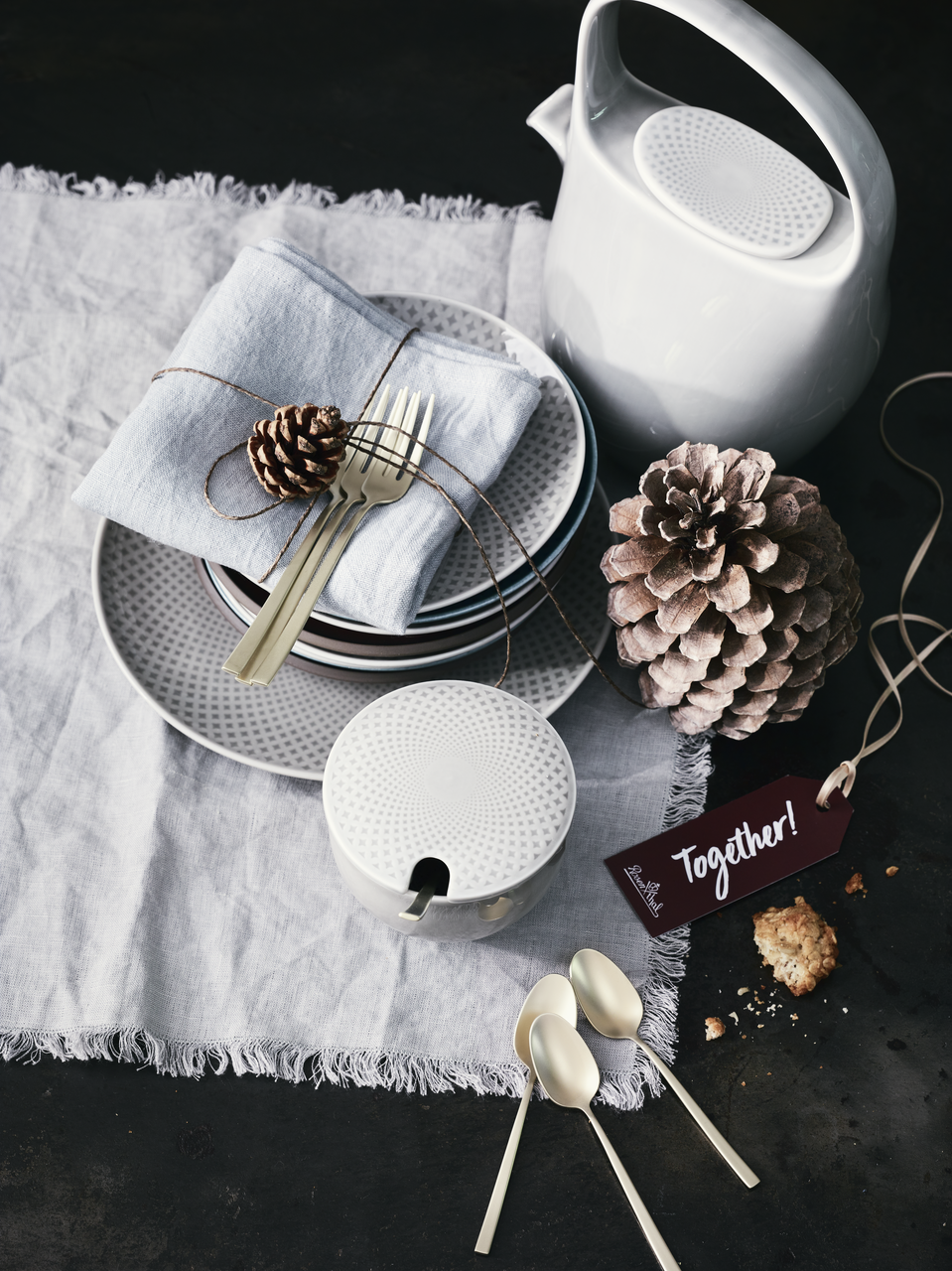 Rosenthal Junto Zuckerdose mit Einschnitt Pearl Grey 0,28 L Grau – Lifestyle