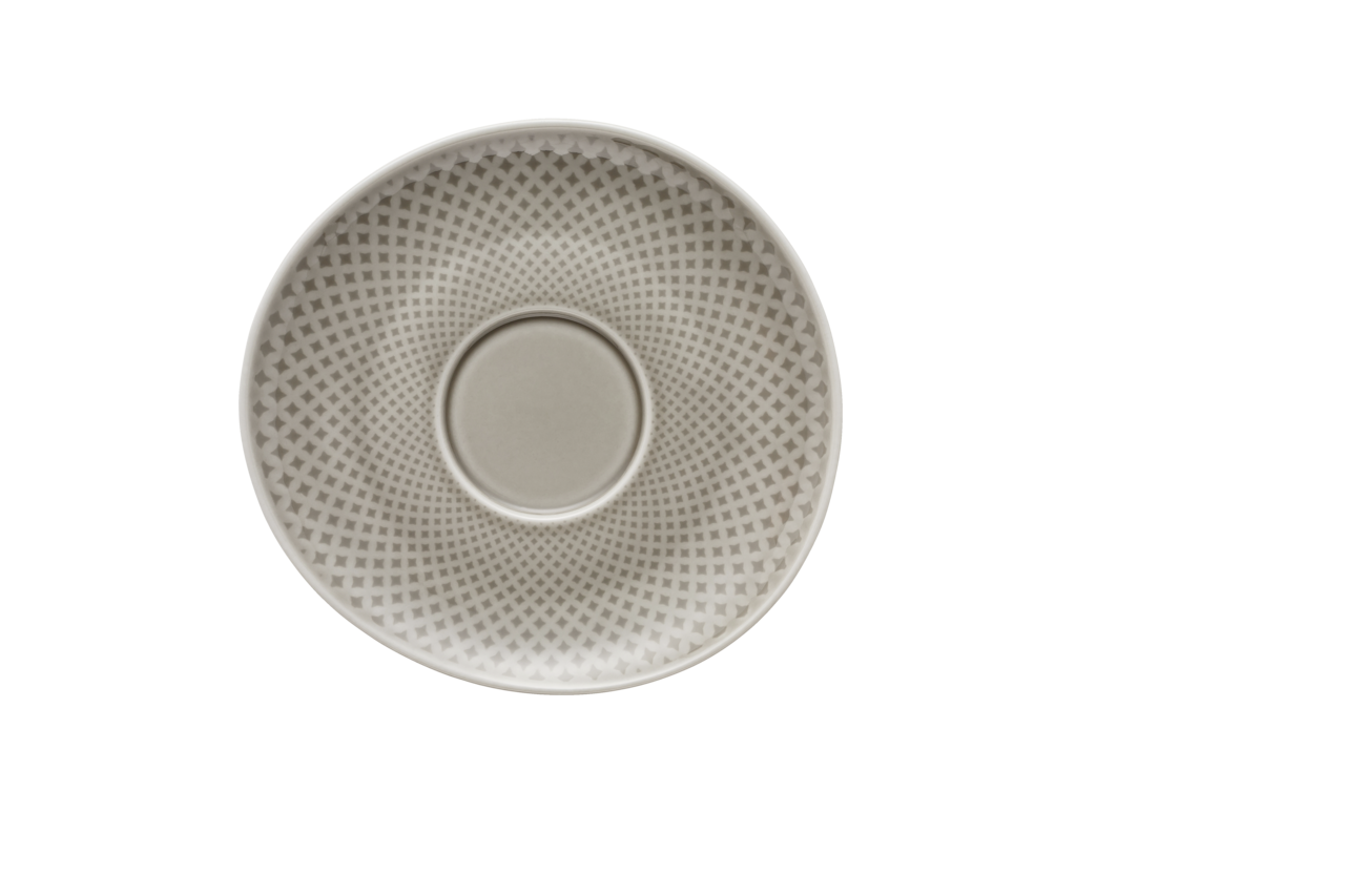 Rosenthal Junto Kombi-Untertasse Pearl Grey 15 CM Grau