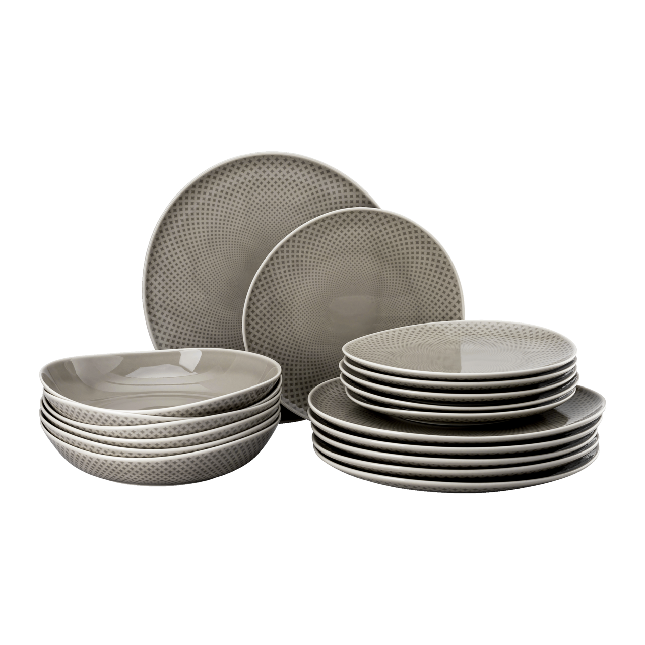 Rosenthal Junto Set 18-tlg. mit Tellern Pearl Grey Grau – Ansicht 3