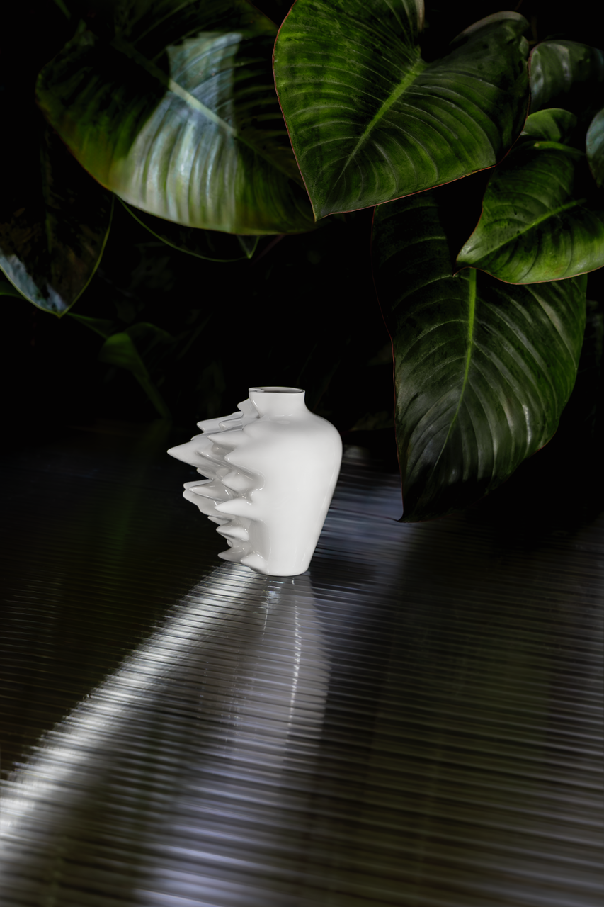 Rosenthal Fast Vase 14 cm Weiss – Lifestyle