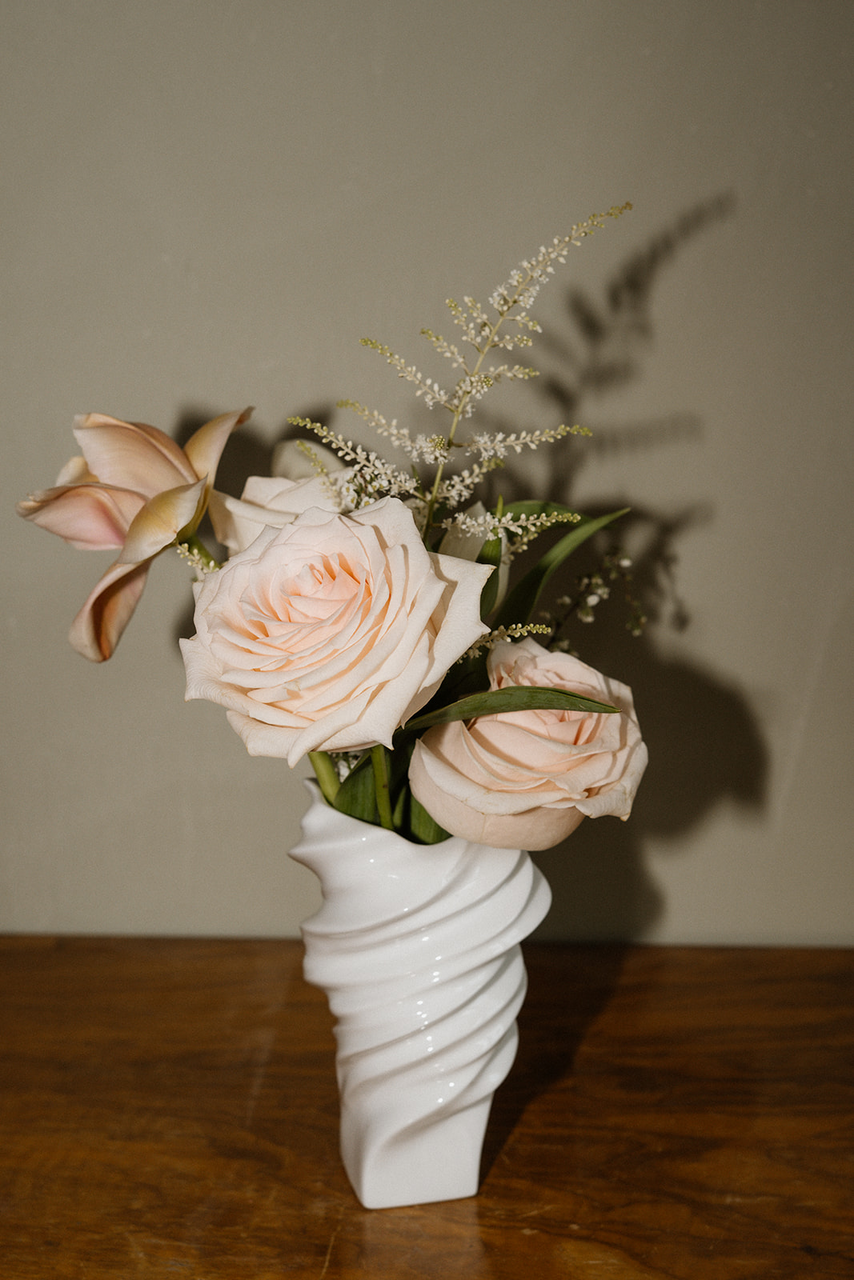Rosenthal Squall Vase 15 cm Weiss – Lifestyle
