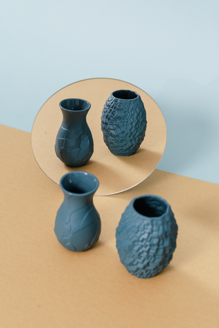Rosenthal Phi City Vase 10 cm Abyss Petrol – Lifestyle