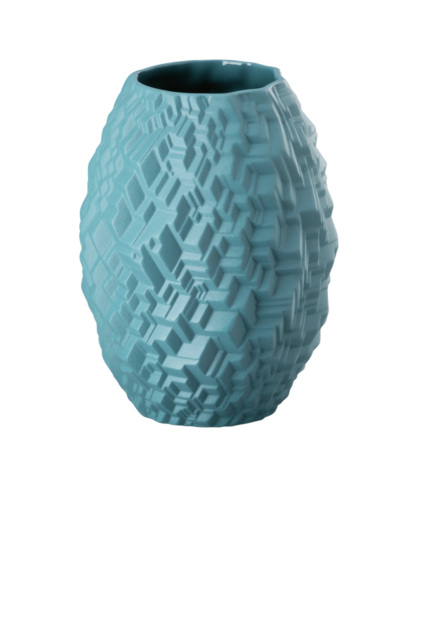 Rosenthal Phi City Vase 10 cm Abyss Petrol