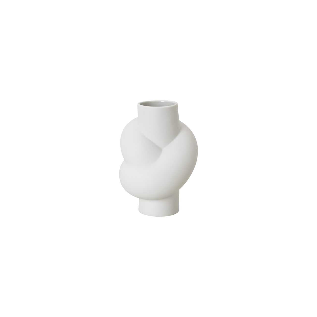 Rosenthal Node Vase 14 cm Weiss matt Weiss