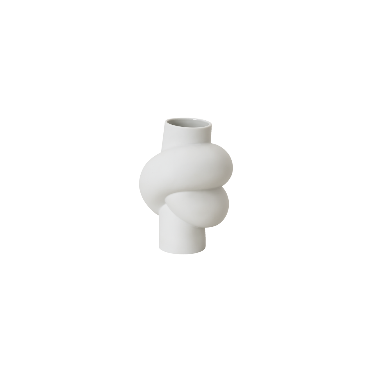 Rosenthal Node Vase 14 cm Weiss matt Weiss – Ansicht 6