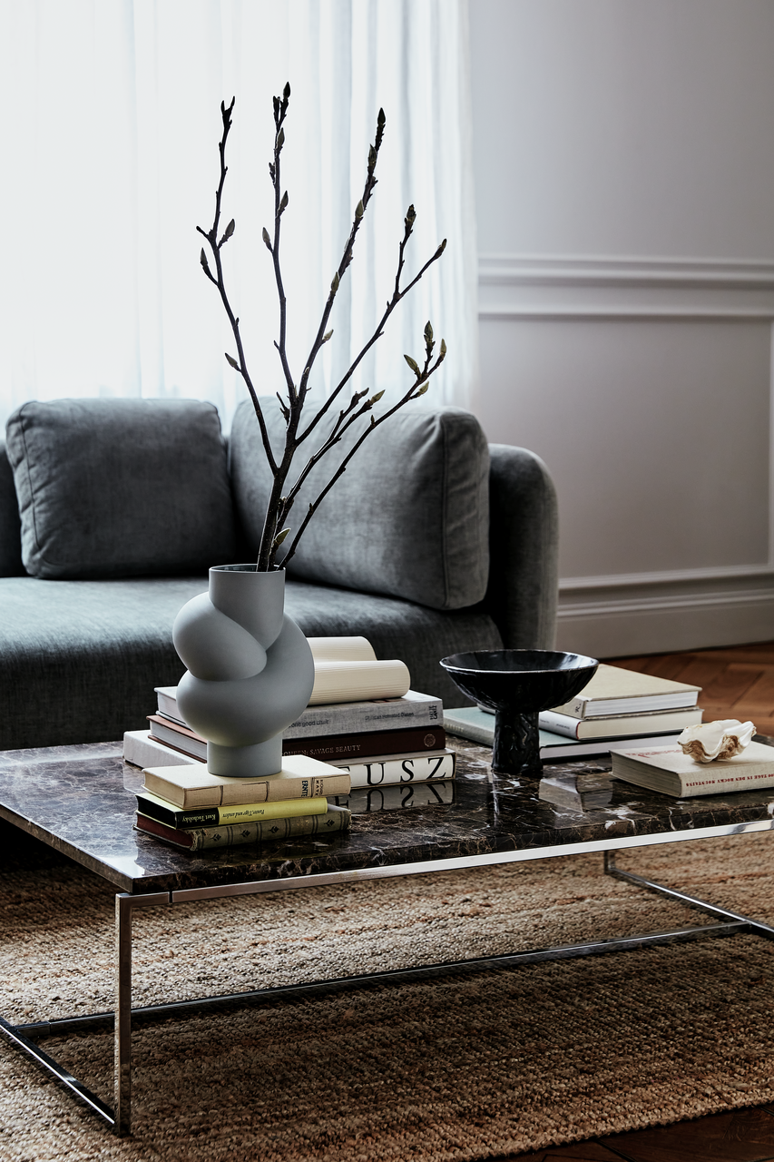 Rosenthal Node Vase 25 cm Lava Grau – Lifestyle