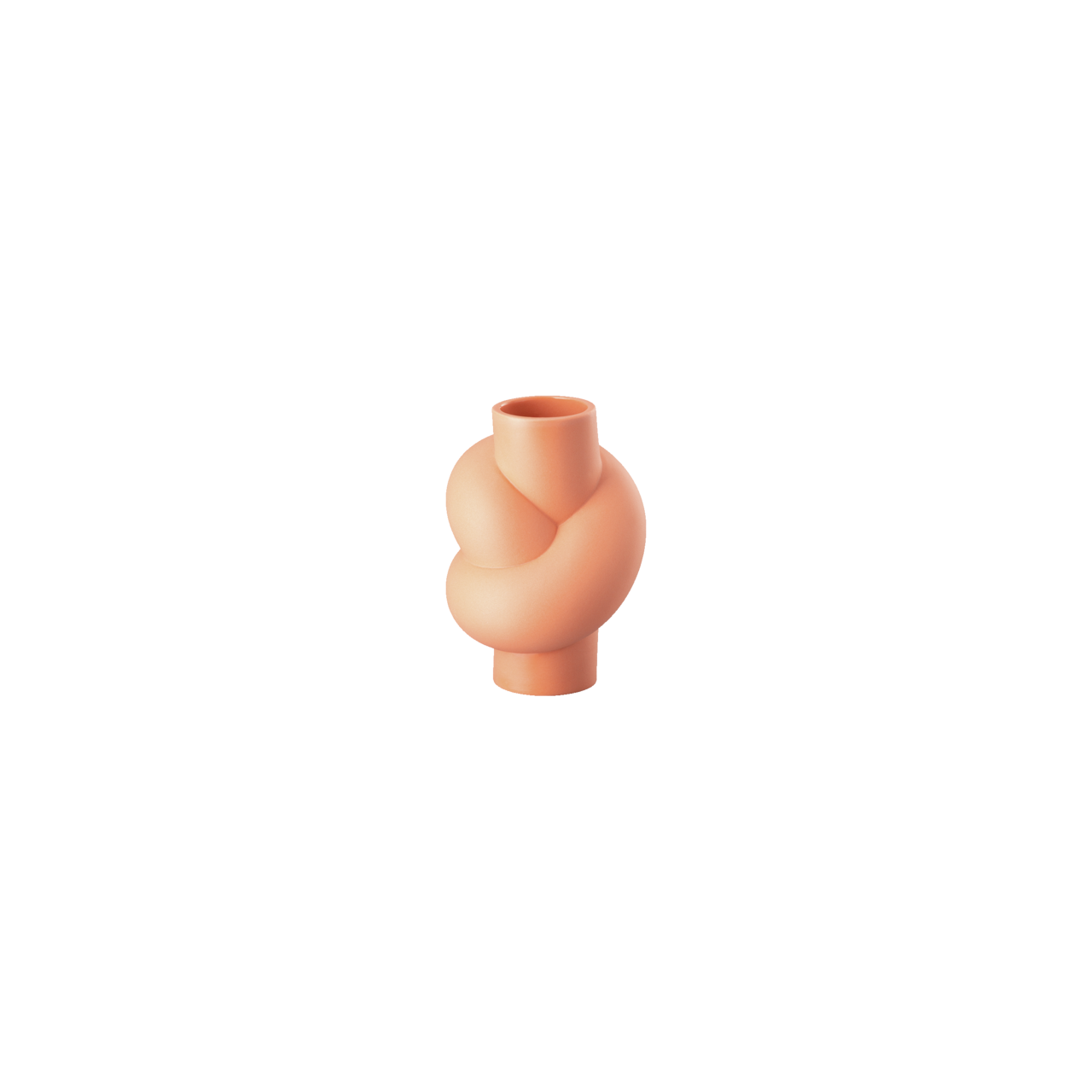 Rosenthal Node Vase 10 cm Coral Rot