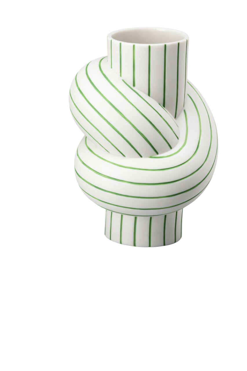 Rosenthal Node Stripes Vase 12 cm Apple