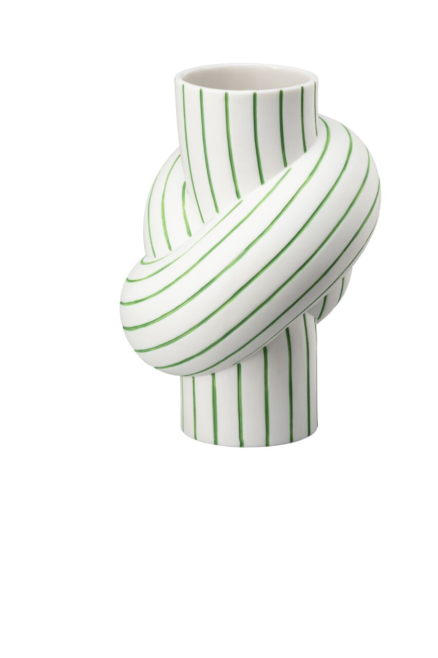 Rosenthal Node Stripes Vase 12 cm Apple